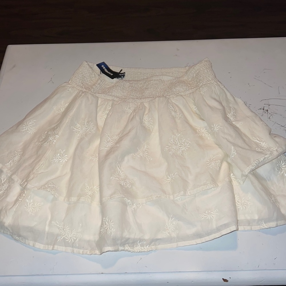 Express Flowy Floral Skirt